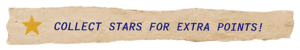 Collect stars for extra points!