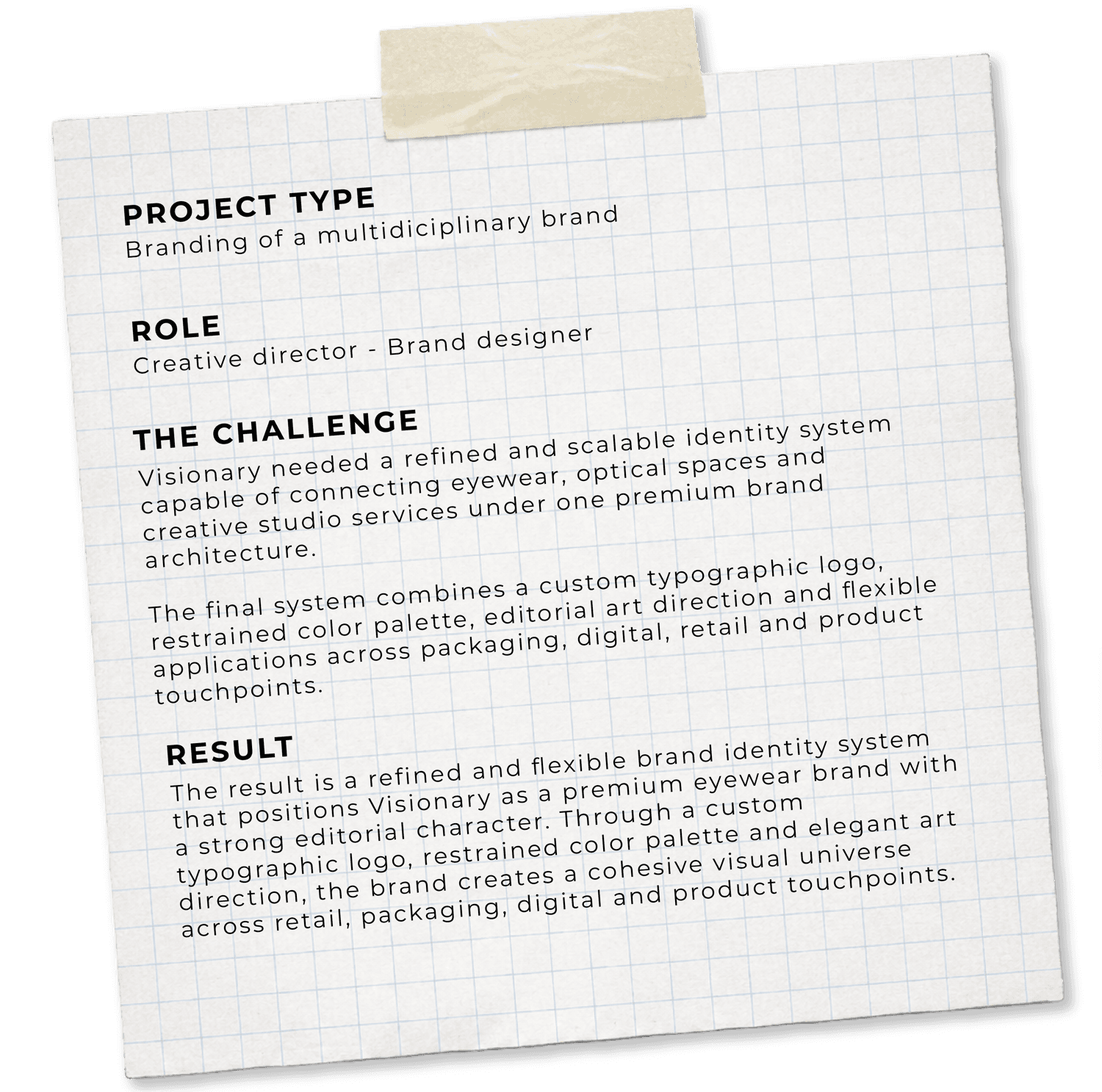 Project type, role, collaboration and the challenge