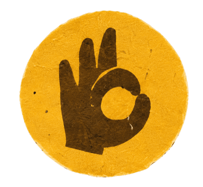 OK hand sticker